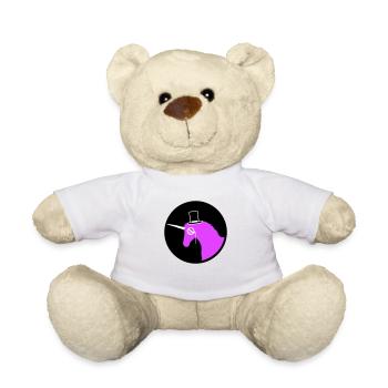 Licorne Sir Gentleman Mr. Rich Monocle Chapeau haut de forme - Nounours - blanc - Devant
