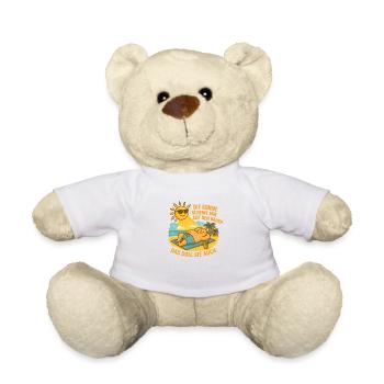 Le soleil brille sur mon ventre - Nounours - blanc - Devant