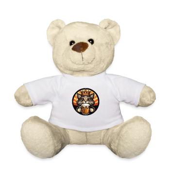 Katze Bier - Teddy - Weiß - Vorne