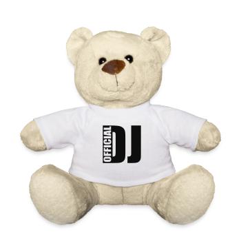 DJ - Teddy Bear - white - Front