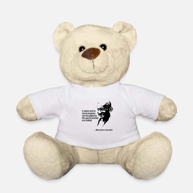 Gandhi Animal Rights - Teddy - Weiß
