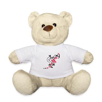 Flower tendril / Flower Tandril (2c) - Teddy Bear - white - Front