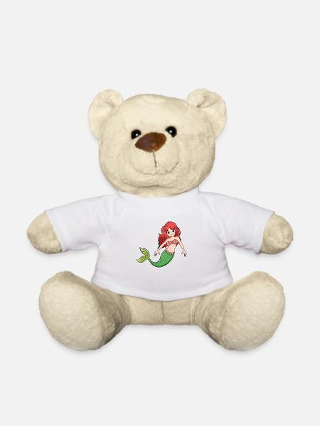 Meerjungfrau - Teddy - Weiß