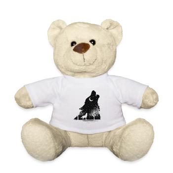 The howling wolves under the stars - Teddy Bear - white - Front