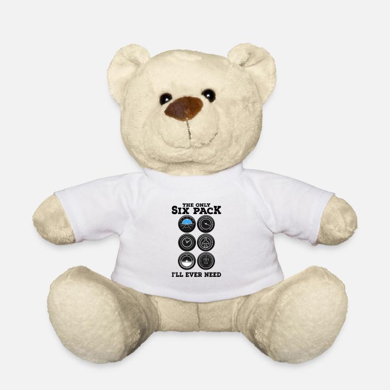 Pilot airplane fly sail glider flying outfit - Teddy Bear - white