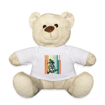 Retro-Downhill-Radfahren Radfahren MTB-Radfahrer - Teddy - Weiß - Vorne
