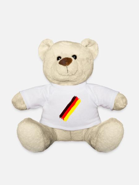 Deutschland Flagge Deutsche Fahne Germany Deutsch - Teddy - Weiß