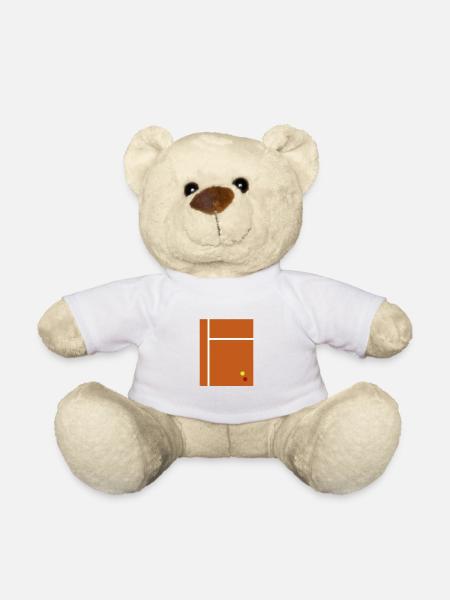 Tennis Illustration 2D Flat Minimalism Design - Teddy - Weiß
