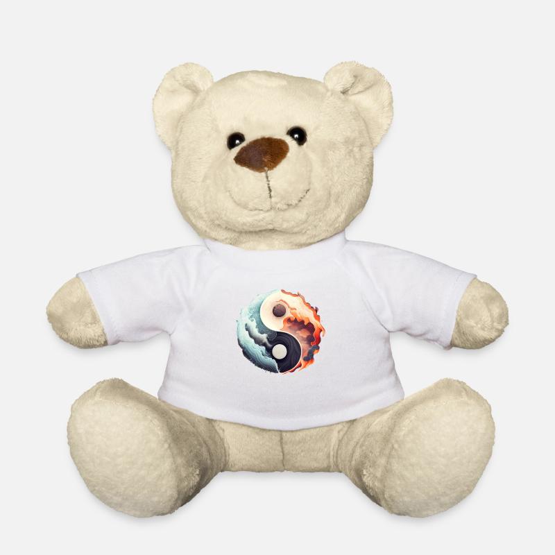 Ying Yang - Water vs Stone in Fire - Teddy - Weiß