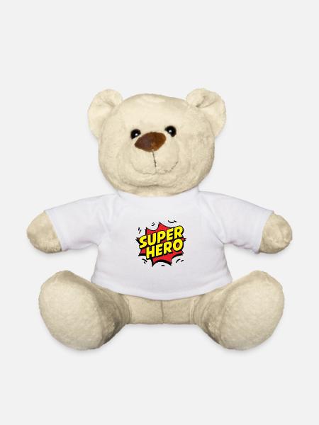 SUPER HERO - Nounours - blanc