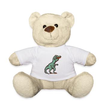Tyrannosaurus Rex Überbiss Hasenzähne Witzig - Teddy - Weiß - Vorne