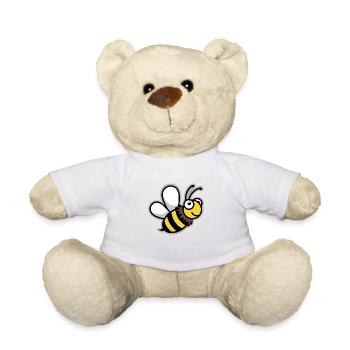 Bee bee Comic Beekeeper Beekeeper Queen - Teddy Bear - white - Front