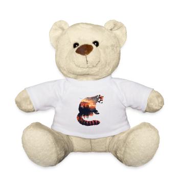 Panda roux Chat Ours Panda roux - Nounours - blanc - Devant