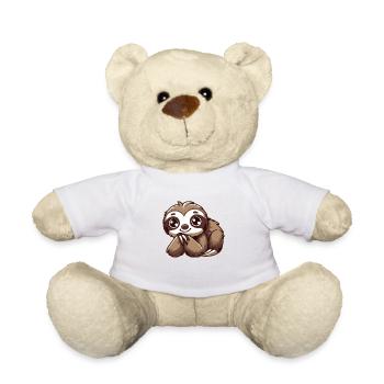 Bébé paresseux - Nounours - blanc - Devant