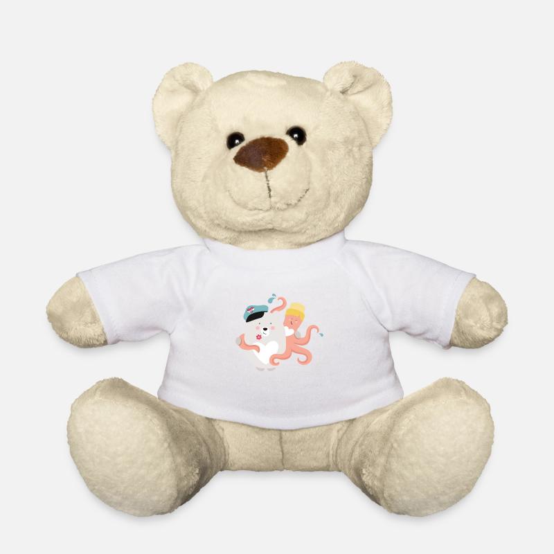 BEAR OCTOPUS FRIENDS - Nounours - blanc