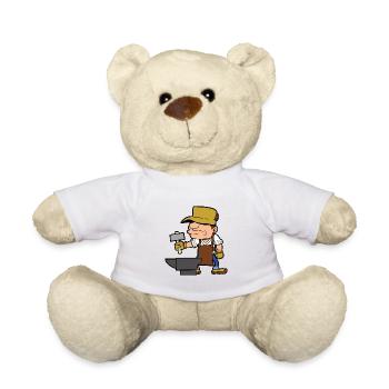 Artisan forgeron forgeron - Nounours - blanc - Devant
