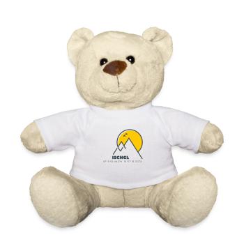 Minimalistisches Ischgl-Logo - Teddy - Weiß - Vorne
