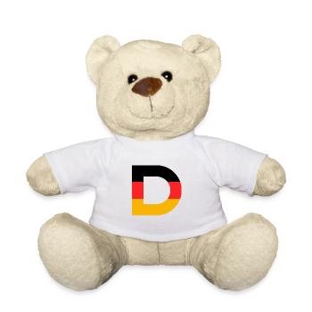 Deutsche Sport Mannschaften - Gib mir ein D! - Teddy - Weiß - Vorne