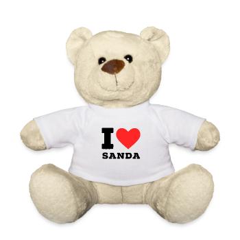 Ich liebe Sanda - Teddy - Weiß - Vorne