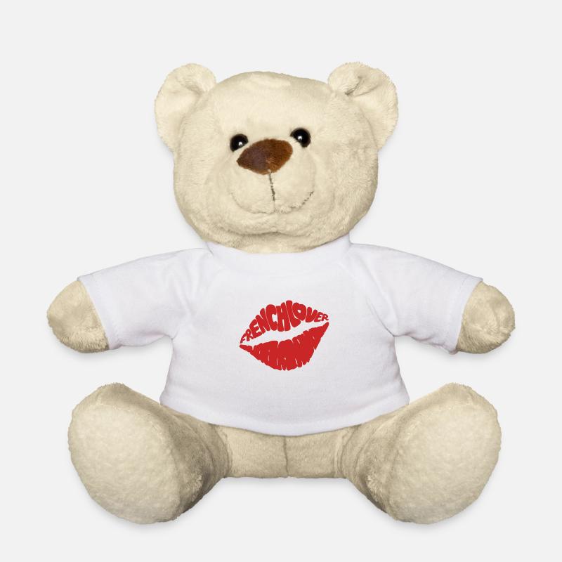French Lover. - Teddy Bear - white