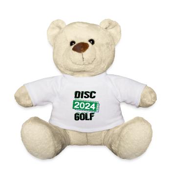 Discgolf Spieler Team Turnier Mannschaft in 2024 - Teddy - Weiß - Vorne