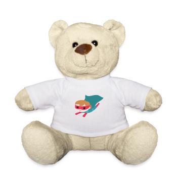 Superheld Mädchen - Teddy - Weiß - Vorne