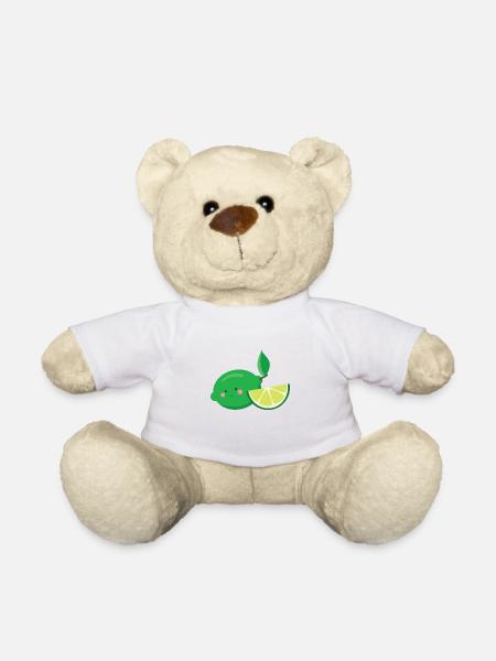 lime - Teddy Bear - white