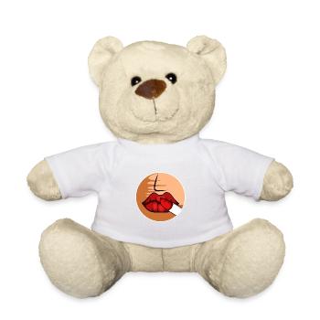 Poison d’esthéticienne pour les lèvres rouges - Nounours - blanc - Devant