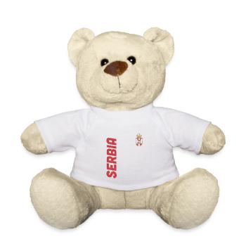 Serbia Serbian Flag Srbija Serbs Gift - Teddy Bear - white - Front