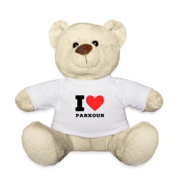 I love parkour - Teddy Bear - white - Front