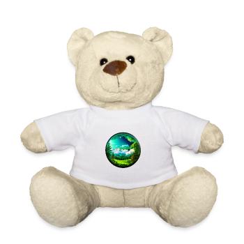 Schöne Landschaft kreisrund freigestellt - Teddy - Weiß - Vorne