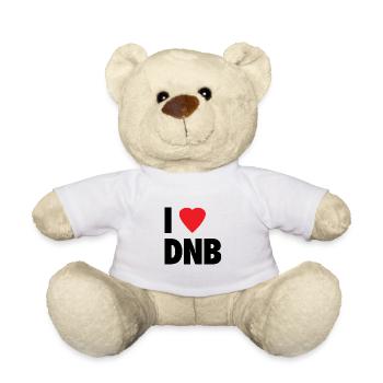 I Love DNB - Teddy Bear - white - Front