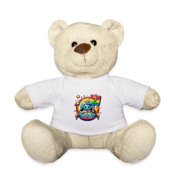 Ich bin 2 Jahre zweiter Geburtstag - Teddy - Weiß - Vorne