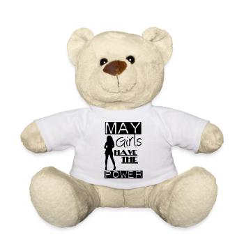 May Girls Geschenk Geburtstag - Teddy - Weiß - Vorne