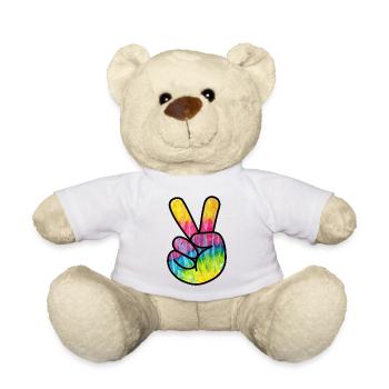 Peace - Teddy Bear - white - Front