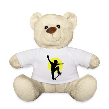 Skateboarder Sonne - Teddy - Weiß - Vorne