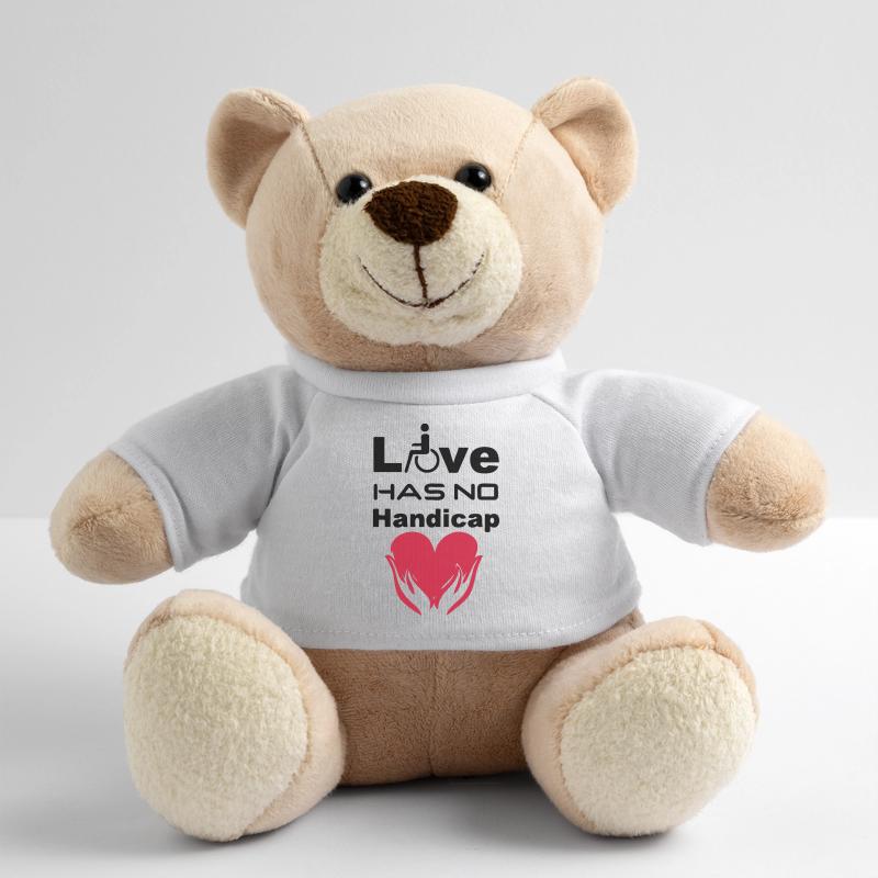Liebe Behinderung Rollstuhl Spruch Geschenk Teddy