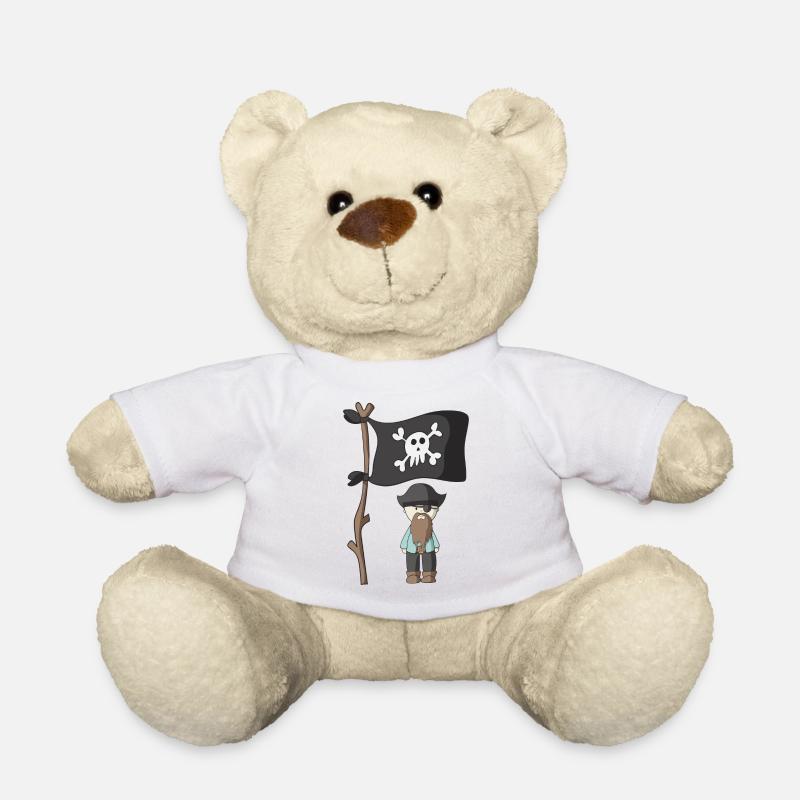 pirate - Teddy Bear - white