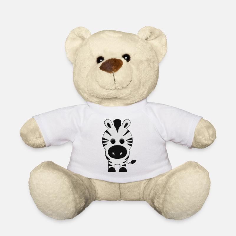 Stuffed zebra - Teddy Bear - white