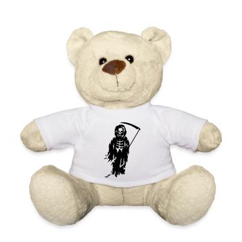 A Grande Faucheuse - Mort avec une faux - Nounours - blanc - Devant