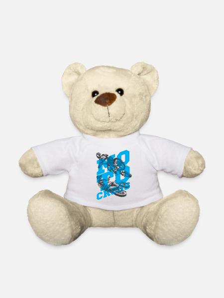 Motocross 01 - Teddy Bear - white