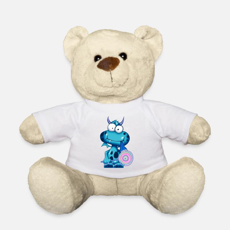 Lolli Olli Monsta sig blue - Teddy - Weiß