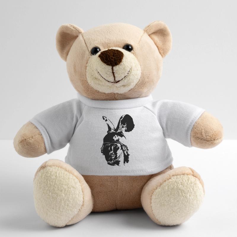 Kopf des Hermannsdenkmals - einfarbig, schlicht Teddy