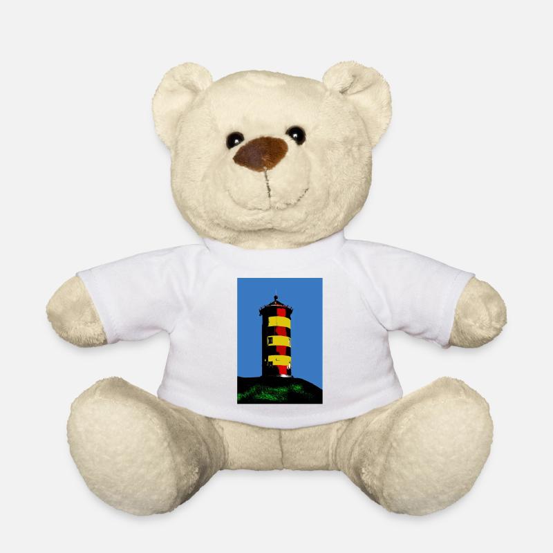 Leuchtturm Pilsum - Teddy - Weiß