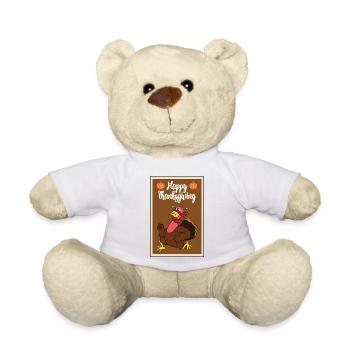 Thanksgiving Truthahn Pute Erntedankfest - Teddy - Weiß - Vorne
