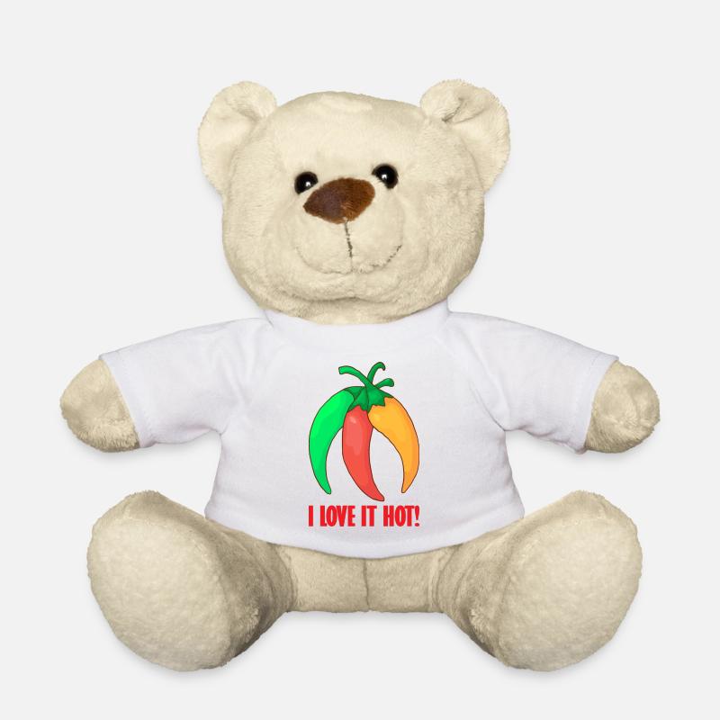 Chili Paprika Peperoni Chilischote Scharf Essen - Teddy - Weiß