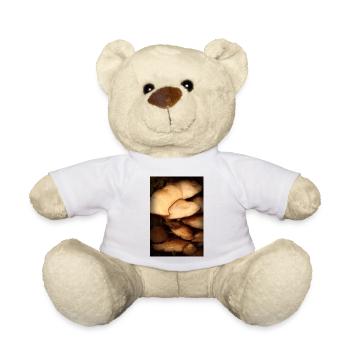motif de champignon - Nounours - blanc - Devant