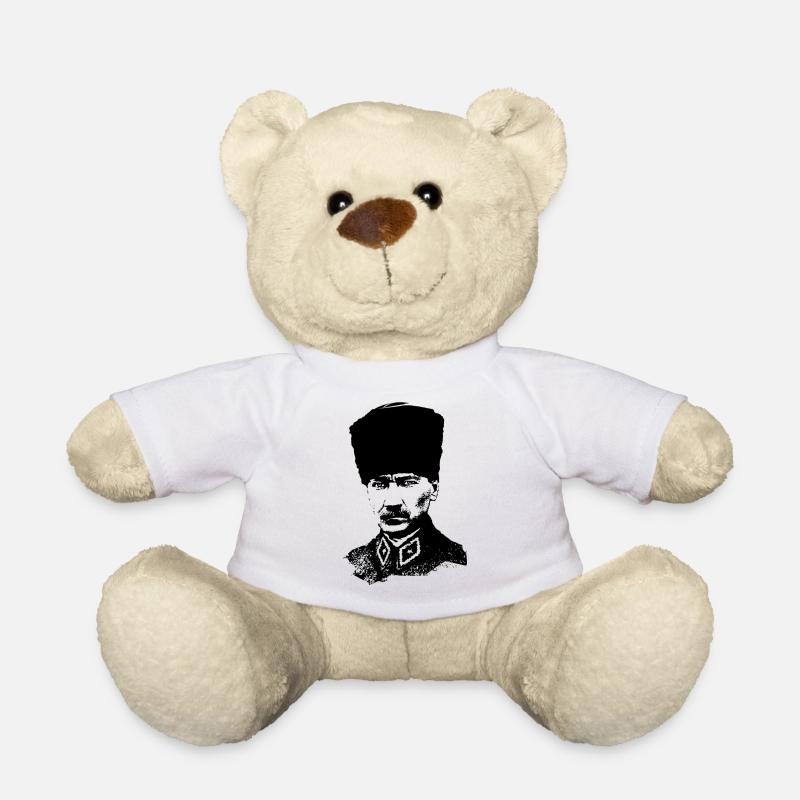 Mustafa Kemal Atatürk - Teddy - Weiß