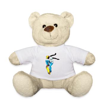 Patineurs - Nounours - blanc - Devant