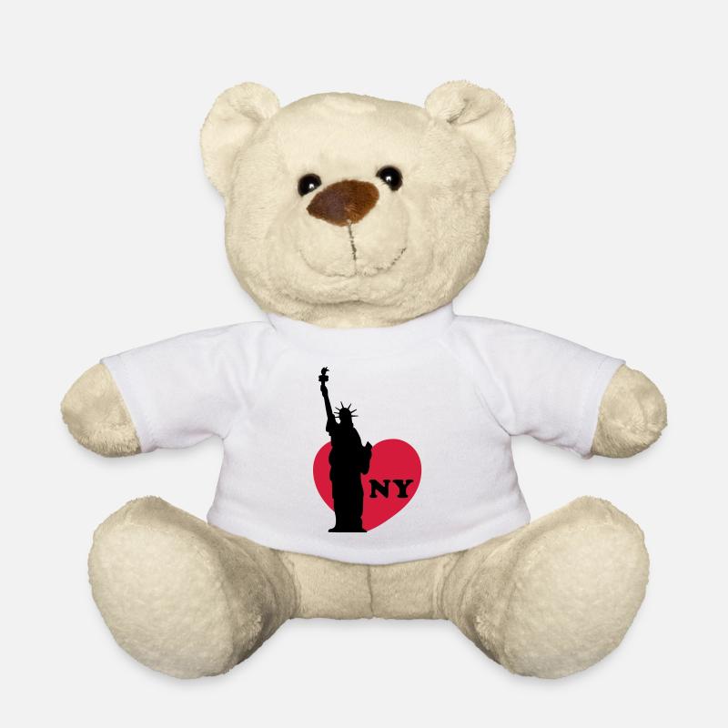 New York - Nounours - blanc